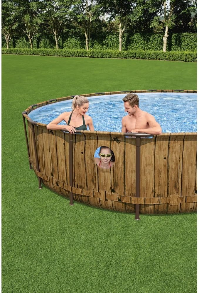 Bestway Power Steel Swim Vista Series Above Ground Pool Complete Set with Filter Pump 549x122 cm - No: 56977