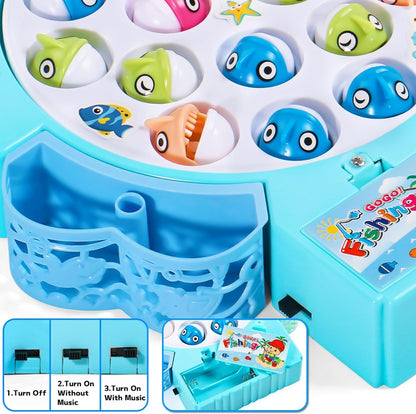 Magnetic Fishing Toy Game With Inflatable pool Magnetic Fishing Toy - No:20112
