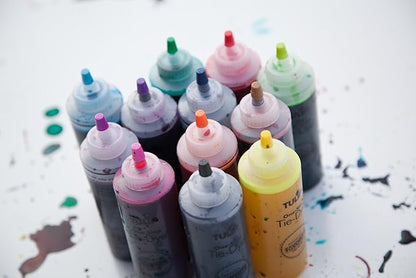 مجموعة صبغ وتلوين الأقمشة بخطوة واحدة، 8 ألوان، مناسبة لملابس الأطفال والكبار والقمصان والحقائب - MY283 