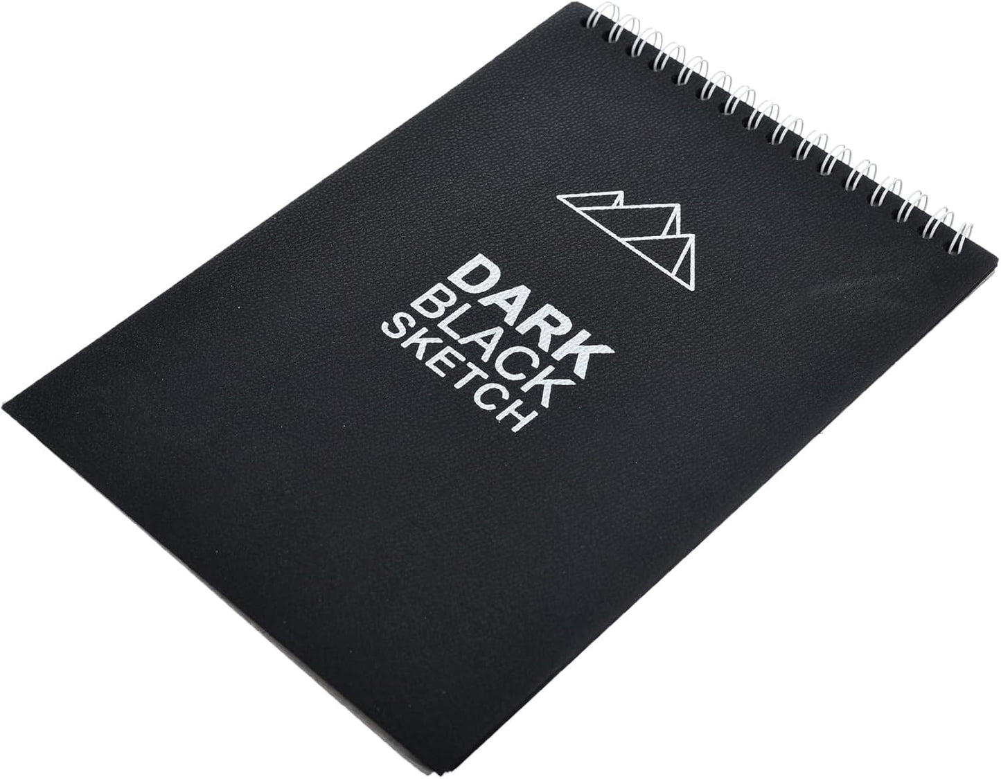 Yassin Sketchbook, A5 Wire-Bound Black Paper for Vibrant Art and Sketches, Black
