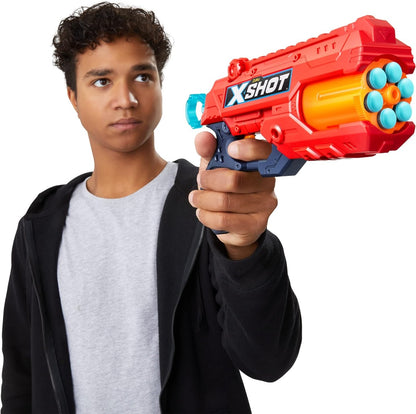 Zuru X-SHOT Excel Reflex Launcher Orange 12 Arrows Reflex-6 (16Darts)