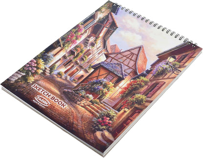 Yassin Art Sketchbook, 40 Sheets K16 Wire-Bound 110gsm