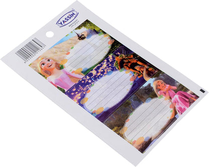 Yassin Set Of 6-Slot Tags With Girl Shapes - NO: 1264