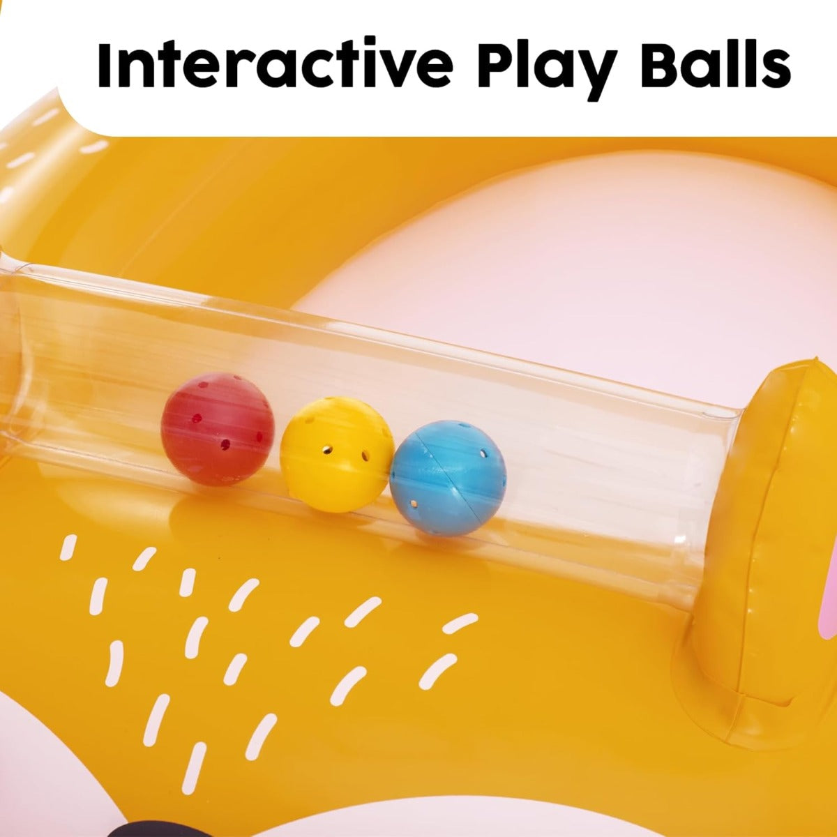 Bestway Inflatable Pontoon with roof BOAT FOX with bottom Moving balls 94cm x 66cm - No: 34168