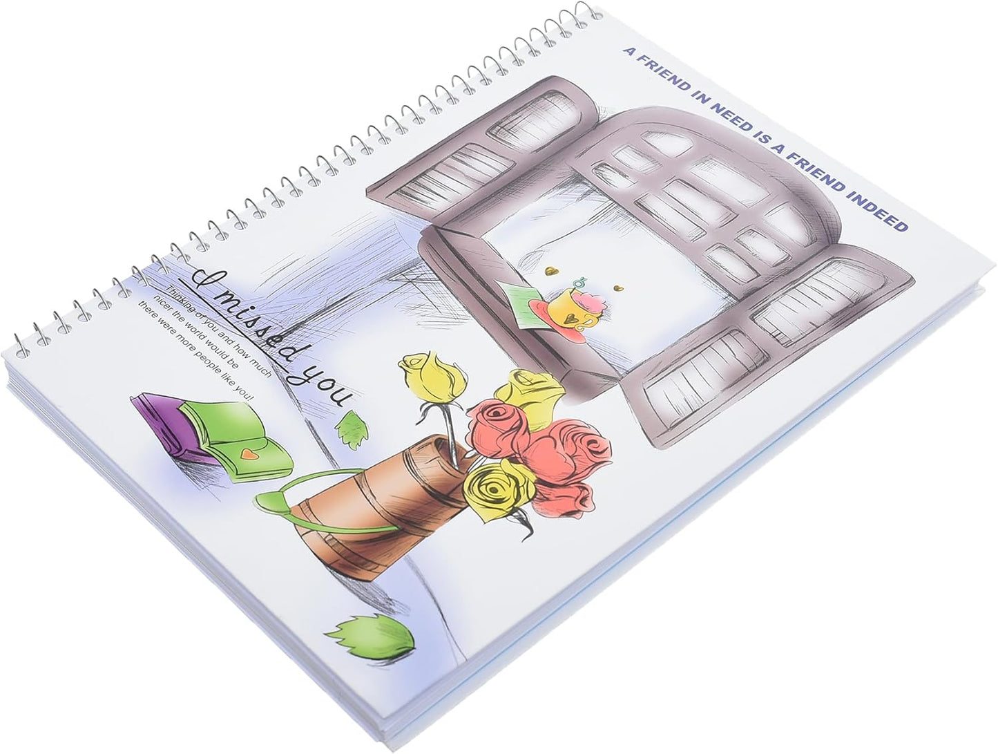 دفتر ياسين ذو الغلاف المقوى، 150 ورقة A4 لتدوين الملاحظات وكتابة اليوميات والواجبات المدرسية بشكل متين 