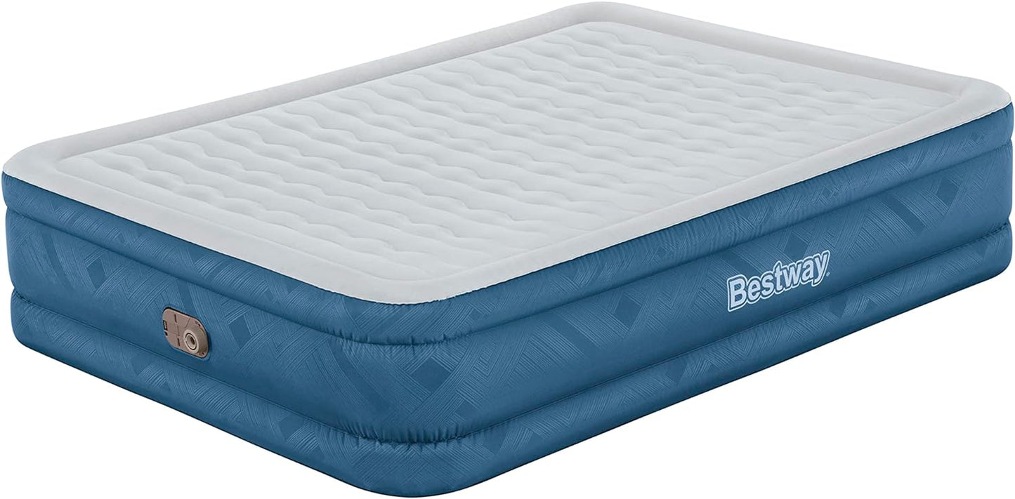 Bestway Luxury Queen AirBed Complete with Built in AC Pump 203x152x46 - No:69075