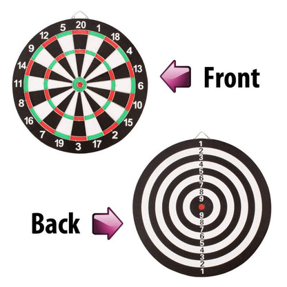 لعبة رمي السهام ذات الوجهين من تيكلز - مع 6 سهام - 15 بوصة 