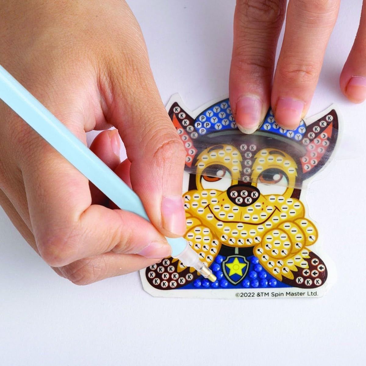 DIAMOND DOTZ 5D Diamond Painting Set Paw Patrol with 6 Designs: 3 Pictures 15 x 15 cm, 3 Stickers - No:DTZ10.008