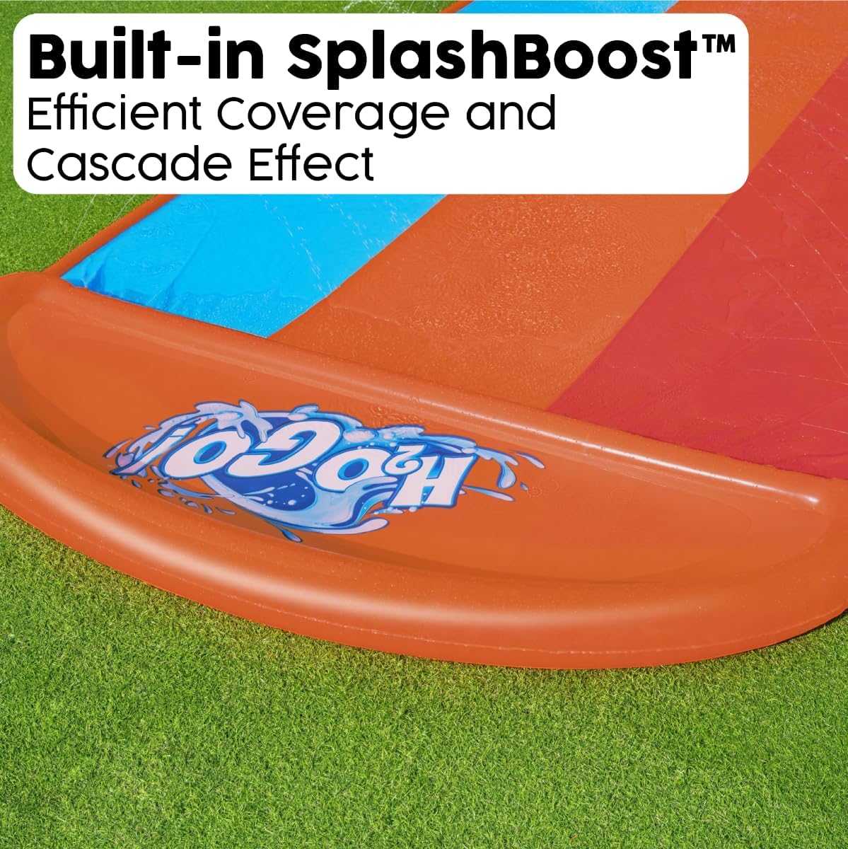 Bestway H2o-go tsunami splash ramp slide, 16ft inflatable water slide for garden slip and slide water slide for kids - 4.88 m - No: 52479