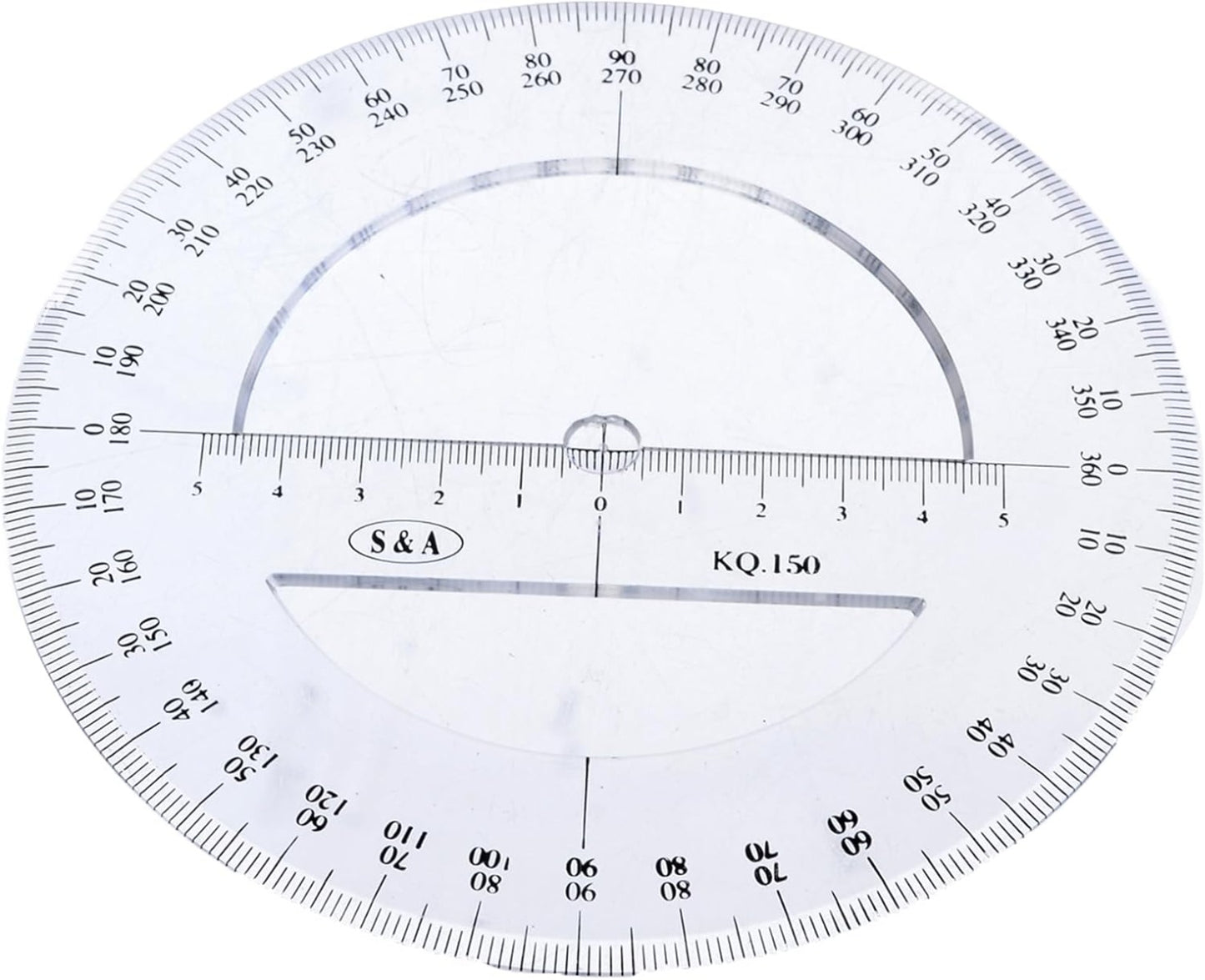 S&A Full-Circle Protractor, 360 Degrees - NO: Kq-150