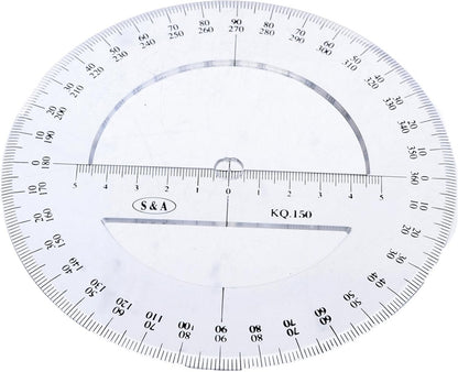 S&A Full-Circle Protractor, 360 Degrees - NO: Kq-150