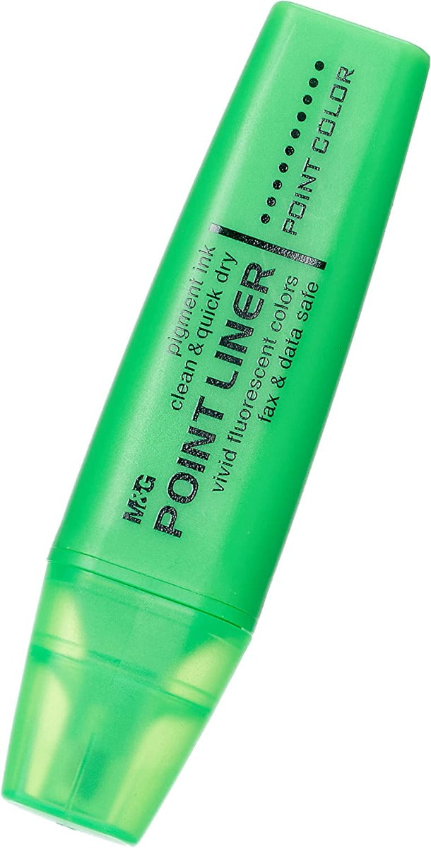 مجموعة أقلام التظليل الفوسفورية من إم آند جي (4 أقلام)