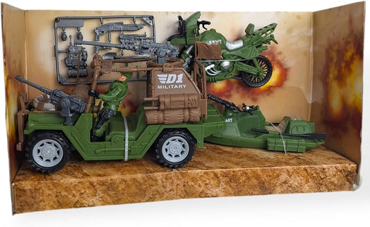 مجموعة ألعاب المركبات العسكرية للأطفال تتضمن مركبة حربية - رقم: 22208