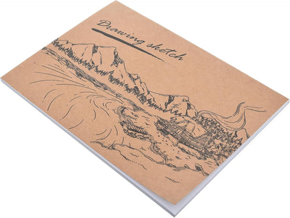 Yassin White Sketchbook, 30 Sheets A4 Glue-Bound, White