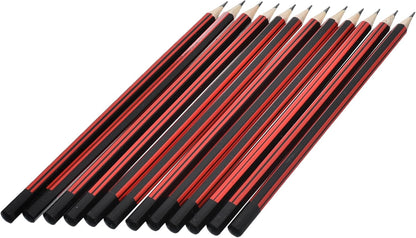 مقلمة أقلام رصاص M&amp;G Chenguang، HB، 12 قطعة + ممحاة ومبراة مجانية، رقم المنتج: AWP308D7 