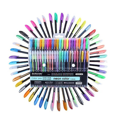 Zuixua Pack of 48 Neon Color Gel Pens - No:HG6107-48