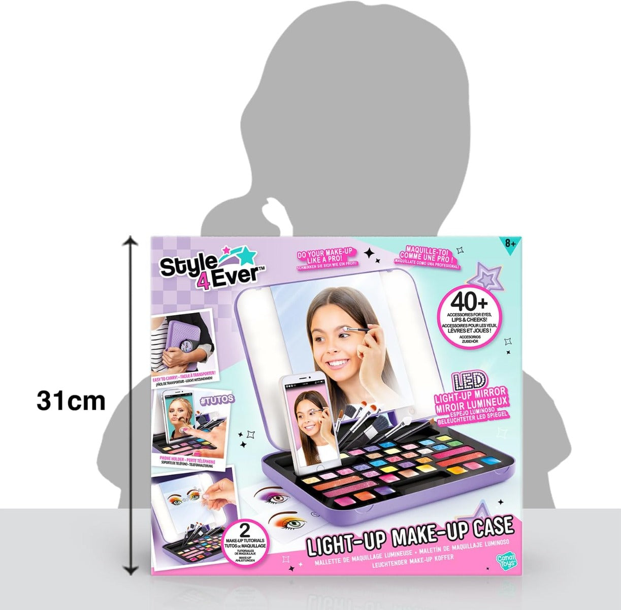 علبة مكياج مضيئة للأطفال من كانال تويز ستايل 4 إيفر