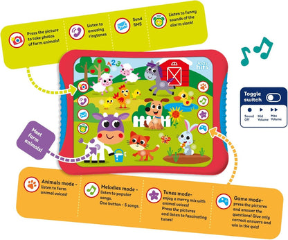 Educational Toddler Hit Pad - My Super Farm Spark Imagination with Animals & Farm Scenes