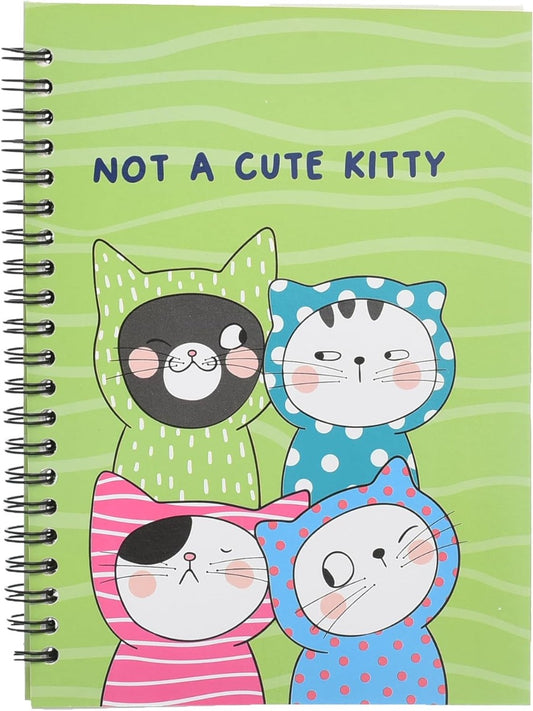 Yassin So Many Cats Notebook, 120 Pages 14x20cm Wire-Bound