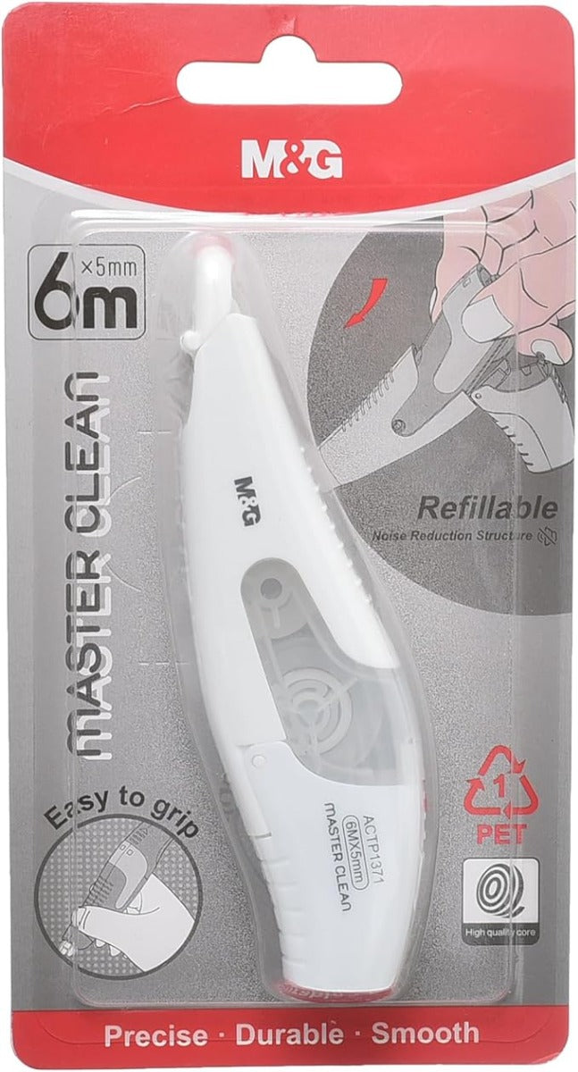 شريط تصحيح M&amp;G Chenguang، سهل الاستخدام، تصحيح أخطاء مثالي، 6 أمتار - قطعة واحدة - رقم المنتج: ACTP1371