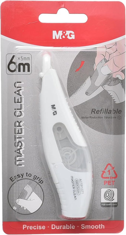 شريط تصحيح M&amp;G Chenguang، سهل الاستخدام، تصحيح أخطاء مثالي، 6 أمتار - قطعة واحدة - رقم المنتج: ACTP1371