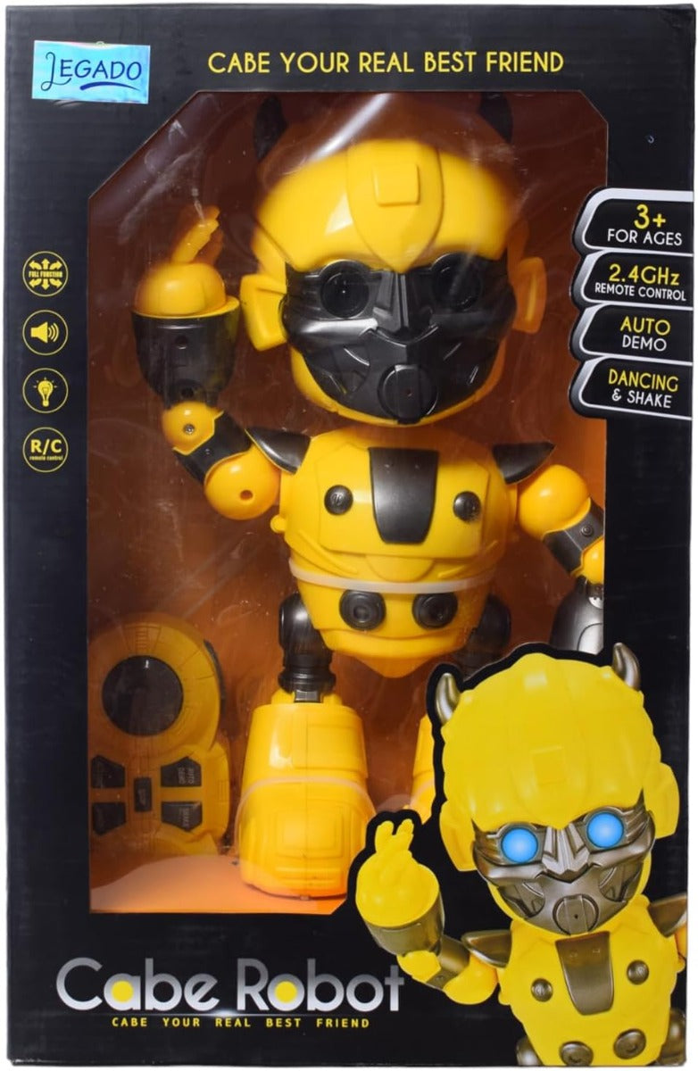 Legado Plastic Robot Bumble Bee Dancing & Shaking Cabe Robot 2.4Ghz 30x20x15cm