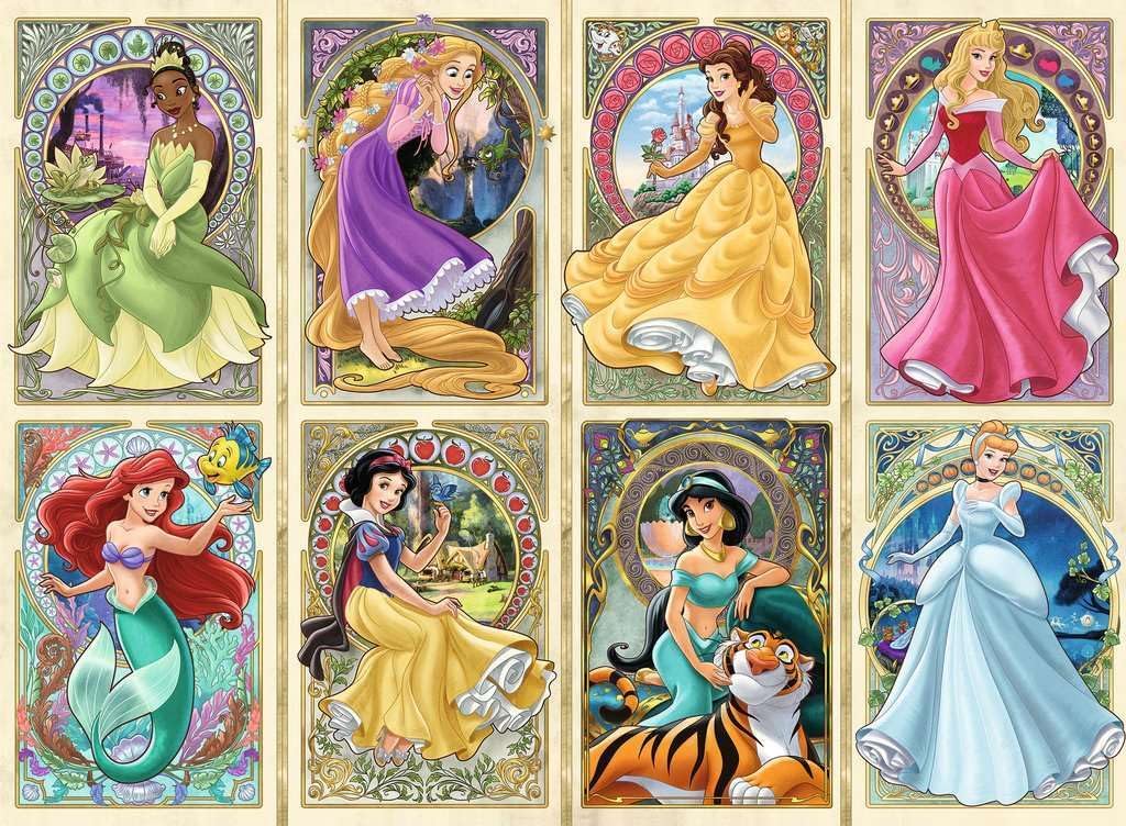 Ravensburger Disney Collectors Art Nouveau Princesses - 1000pcs - No:16504