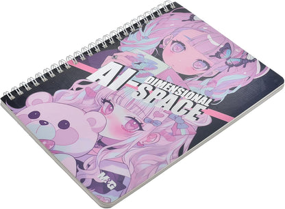 M&G Chenguang Fantasy Lined Notebook, Compact Note-Taking, A5 Size, 80 Sheets - 1pcs - No:APNDC025