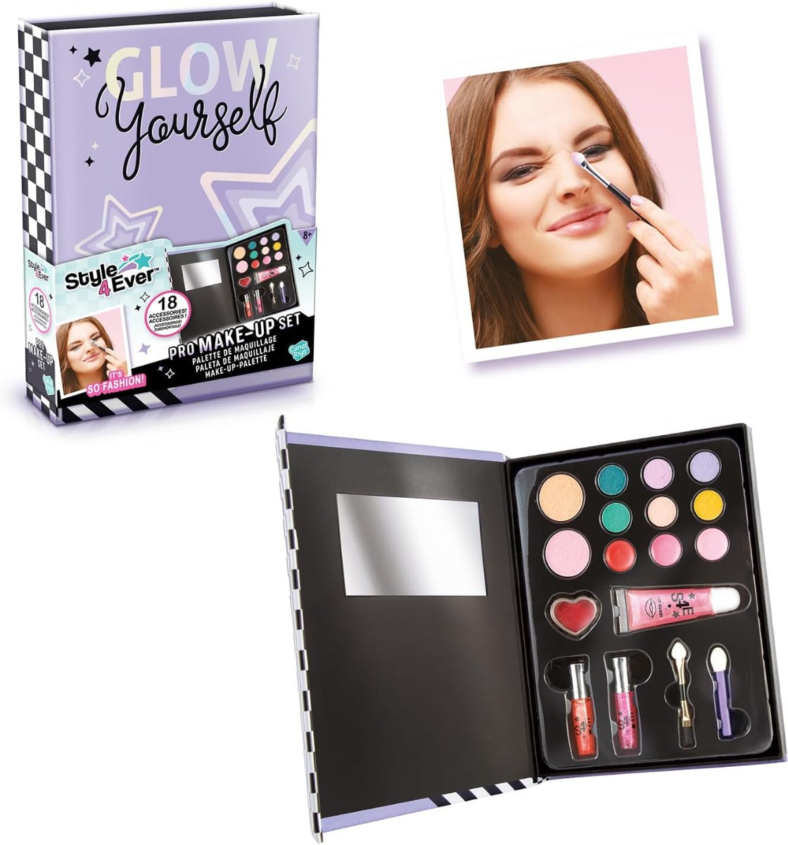 مجموعة مكياج احترافية للأطفال من كانال تويز - ستايل فور إيفر، قابلة للغسل، لعبة تجميلية