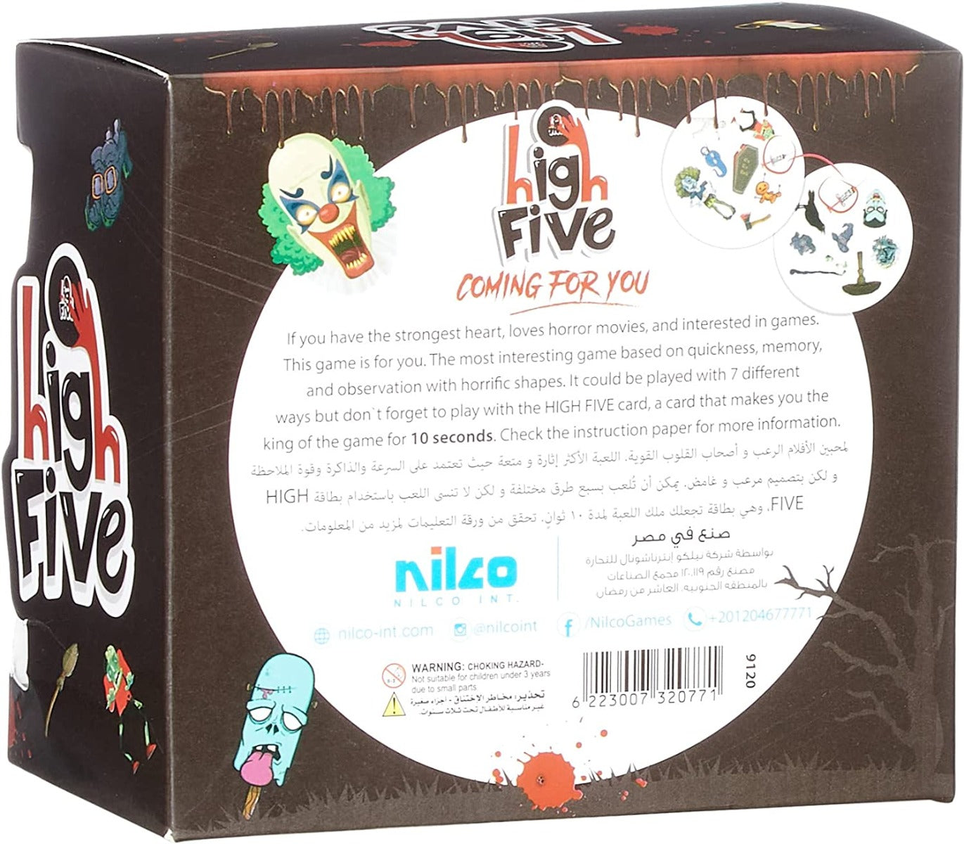 Nilco High Five Scary Edition Playing Cards for Kids - No:9120