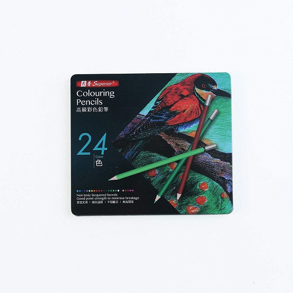 Superior Pack of 24 Colouring Pencils No: MS402-24T