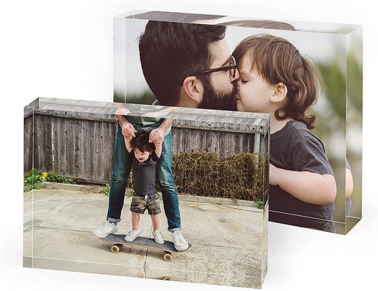 Acrylic Block Personalised Photo Print .