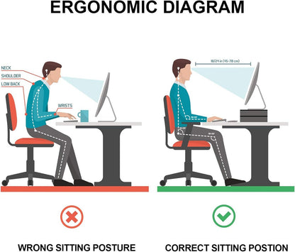 Acrylic Monitor Stand, 2 Tiers Computer Monitor Riser.