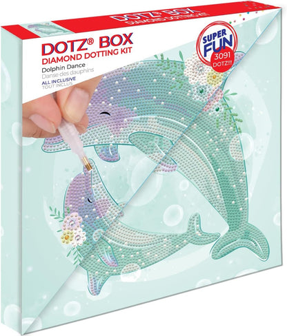 مجموعة أحجار الماس "رقصة الدولفين" - حفر جزئي، أحجار دائرية، مجموعات الرسم بالماس، مجموعات فن الماس - رقم: DBX059