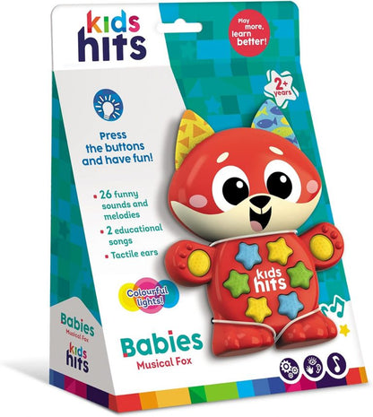 لعبة ثعلب موسيقية تعليمية للأطفال الصغار من عمر سنتين فما فوق