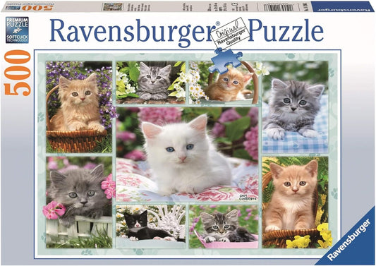 أحجية قطط رافينسبورغر في السلة - 500 قطعة - رقم: 14196