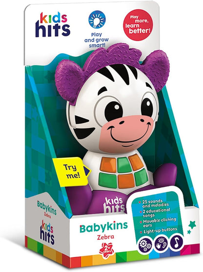 Kids Hits Babykins Zebra With Sounds toy For Toddler