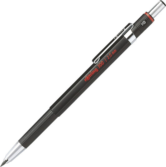 قلم رصاص ميكانيكي Rotring 300 بمقبض قابض – 2.0 مم – أسود 