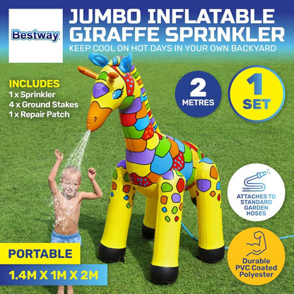 Bestway Jumbo Giraffe Water Sprayer 142x104x198cm | 52384