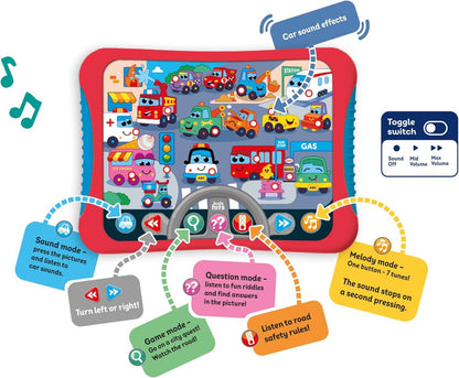 Educational Toddler Hit Pad Kids hits Board game designed with trucks and cars