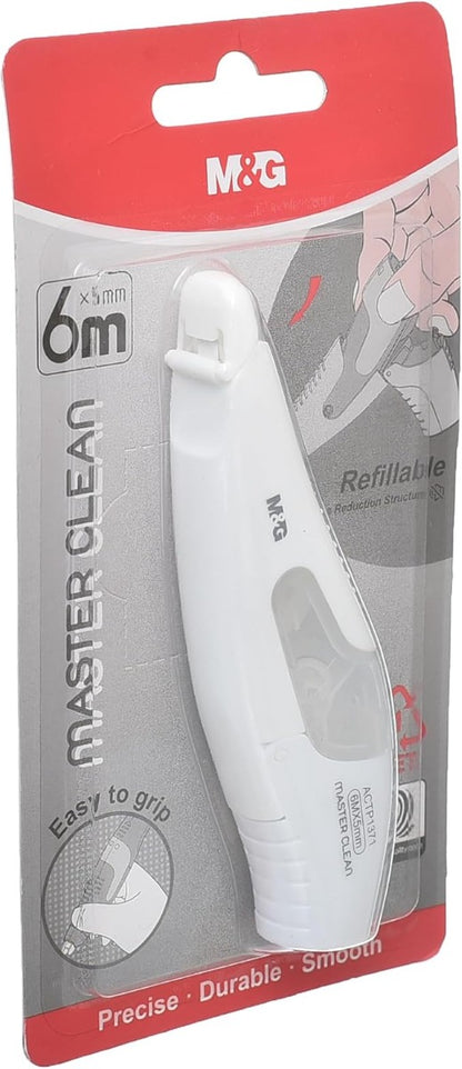 شريط تصحيح M&amp;G Chenguang، سهل الاستخدام، تصحيح أخطاء مثالي، 6 أمتار - قطعة واحدة - رقم المنتج: ACTP1371