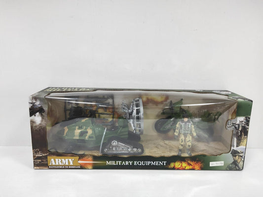 مجموعة عسكرية: مروحية + جندي + دراجة نارية - ألعاب للأولاد - رقم: 9019A