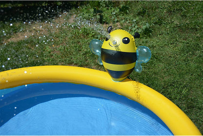 حوض سباحة دائري للأطفال من جيلونج أفينلي، مقاس 1.5 متر × 41 سم، مزود برشاش - رقم: 12010