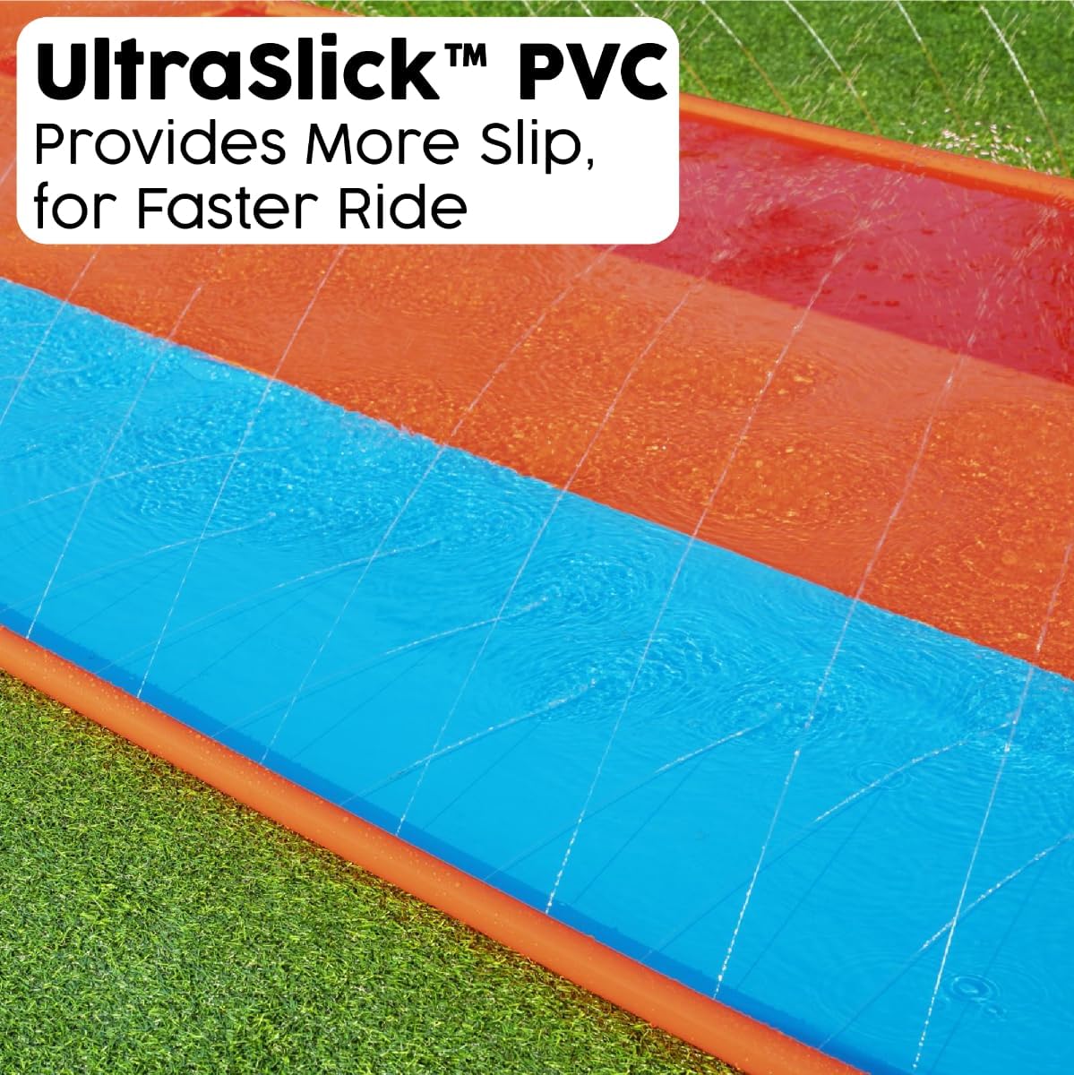 Bestway H2o-go tsunami splash ramp slide, 16ft inflatable water slide for garden slip and slide water slide for kids - 4.88 m - No: 52479