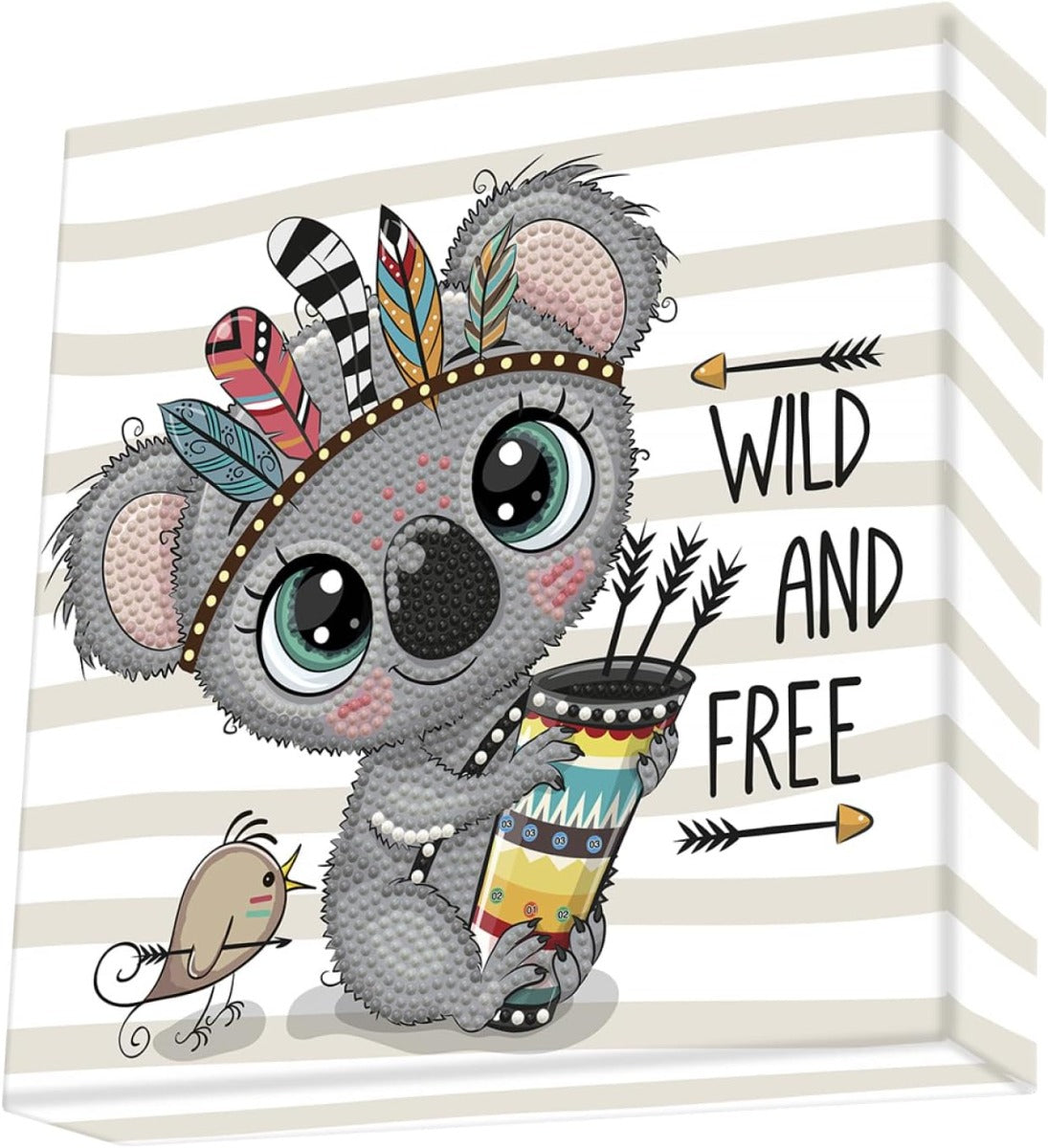 مجموعة دايموند دوتز وايلد آند فري دوتز، مجموعة رسم بالألماس مع حفر جزئي، مجموعة فنون الألماس - رقم: DBX026