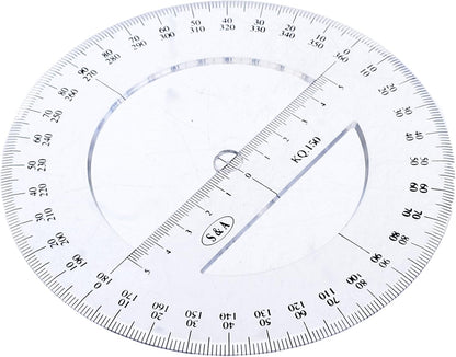 S&A Full-Circle Protractor, 360 Degrees - NO: Kq-150