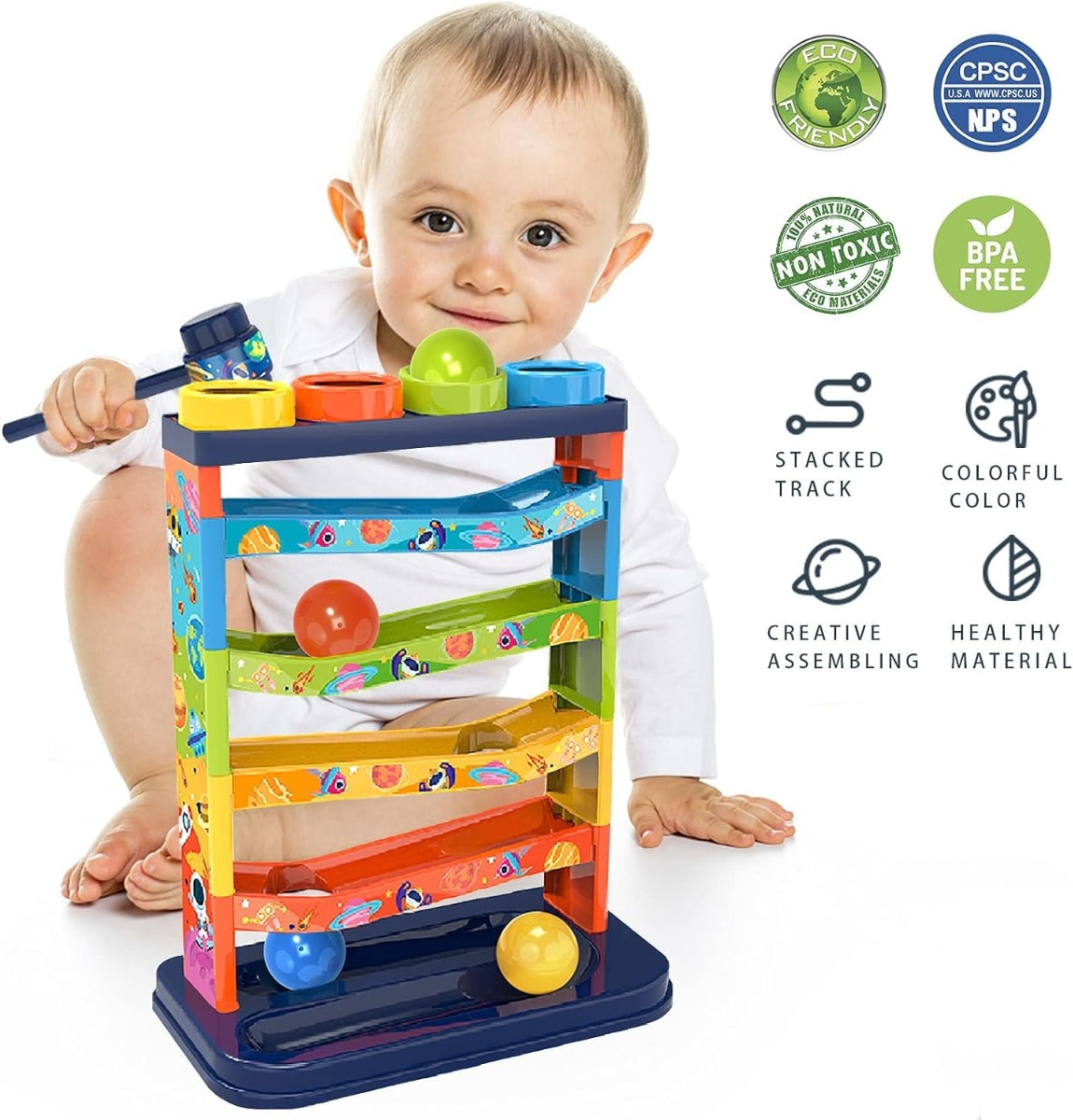 Pound a Ball for Toddlers STEM Developmental Educational Fun - No:868