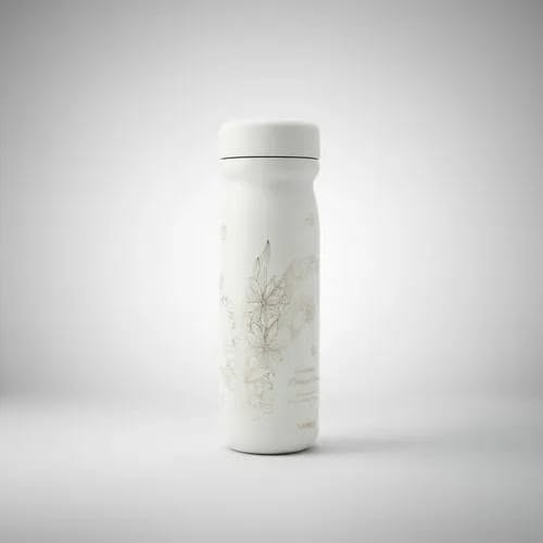 YANIS3 Vacuum Insulated Stainless Steel Travel Mug – 350ml | Floral Design | Double Wall Thermal Coffee & Tea Cup