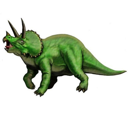 محاكاة ديناصور أخضر بقرنين رقم: 002-2-1