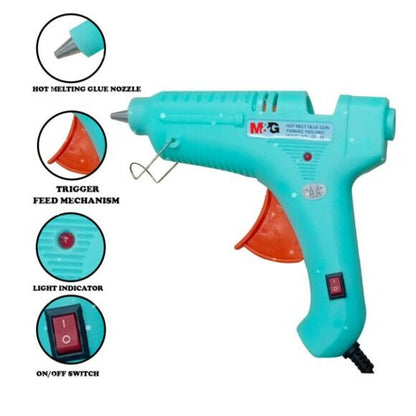 M&G Chenguang Mini Hot Glue Gun with Glue Sticks – 20W Electric Hot Melt Glue Gun with On/Off Switch for Crafting, DIY, Paper, Plastic & Wood - No: AEAN8609